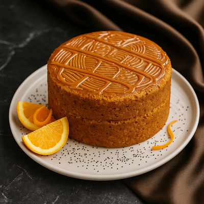 Torta de Naranja con Arequipe sin azúcar